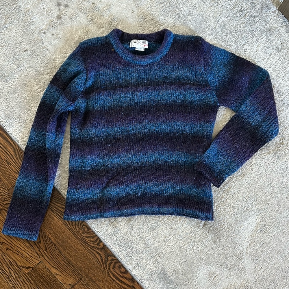 VINTAGE TOWER HILL SPORT OMBRÉ/SPACE DYE WOOL BLEND SWEATER